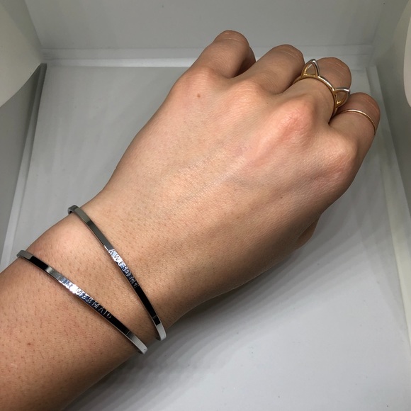 Flying Lizard Silver Cuffs (Set of 2) - Picture 2 of 4